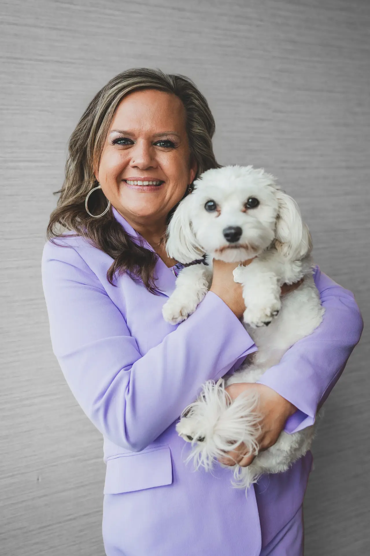 Tarra Simmons with her dog